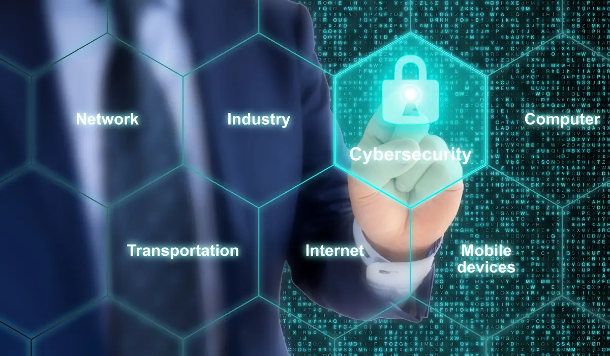 Security expert IOT grid cybersecurity concept